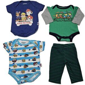Nickelodeon Baby Lot 0-3M 3-6M Paw Patrol 2018 Bodysuits + TMNT